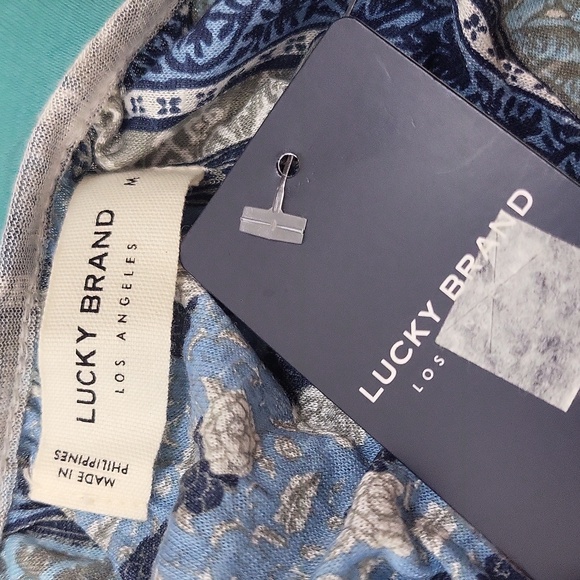 Lucky Brand Floral Boho Babydoll Reversible Tank Medium - Picture 8 of 8